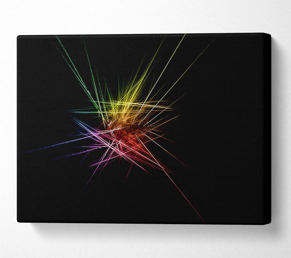  A Canvas Print of Rainbow Blast Canvas Print