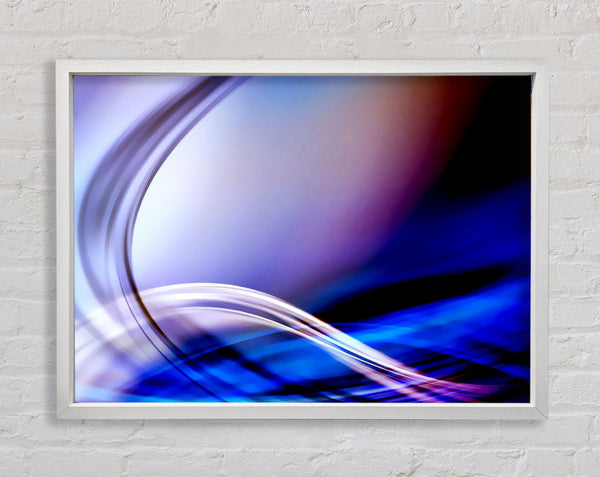 Curves Of Light Framed Print