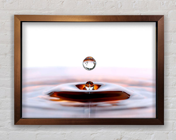 Liquid Droplet Framed Print