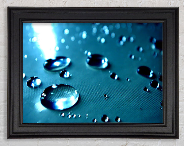 Drops Of Water Framed Print