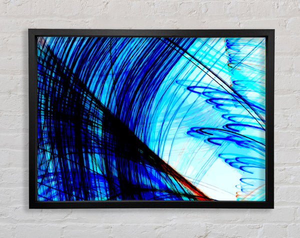 Electrical Blues Framed Print