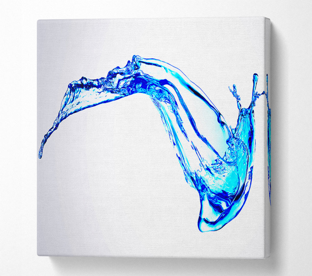  A Canvas Print of Erratic Water Splash Canvas Wall Art