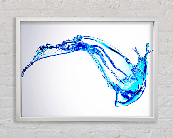 Erratic Water Splash Framed Print