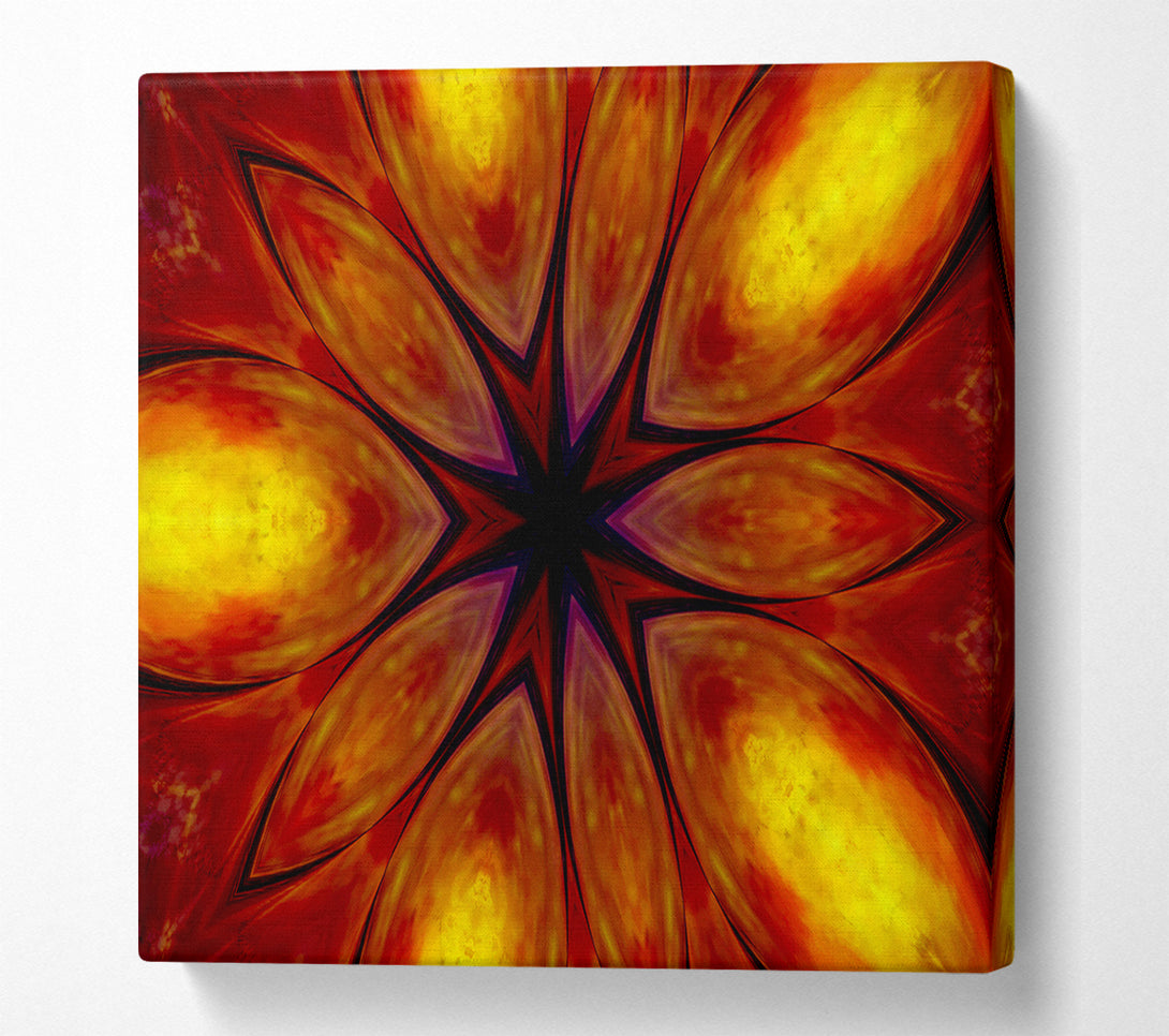  A Canvas Print of Fire Flower Canvas Art