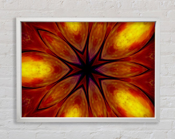 Fire Flower Framed Print