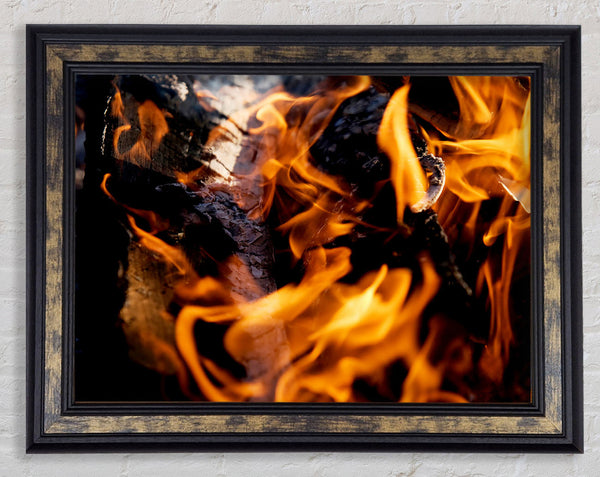 Flames Framed Print