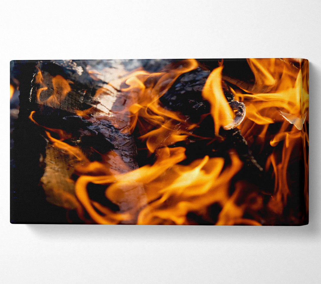  A Canvas Print of Flames Canvas Print