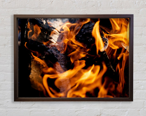 Flames Framed Print