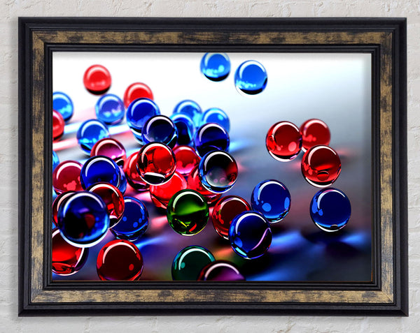 Floating Bubbles Framed Print