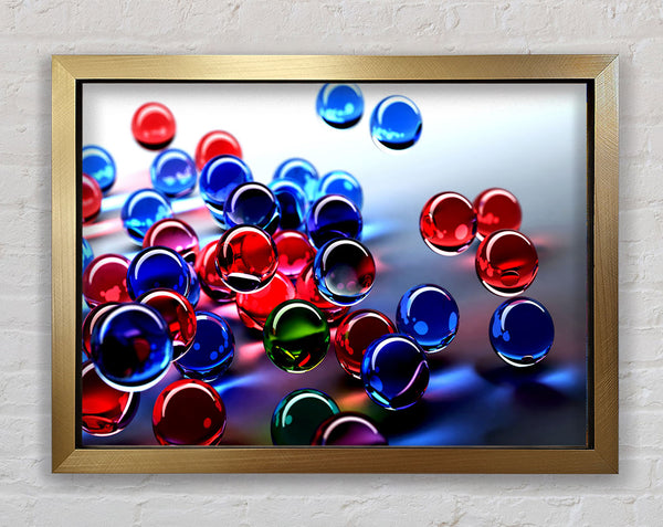 Floating Bubbles Framed Print