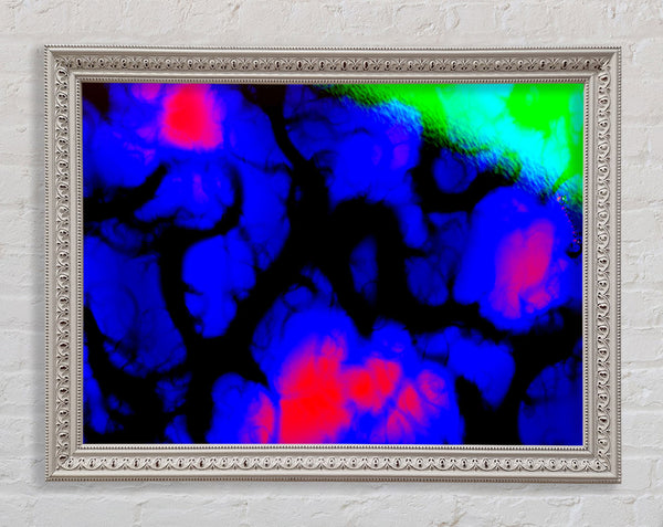 Fluorescent Glow Framed Print