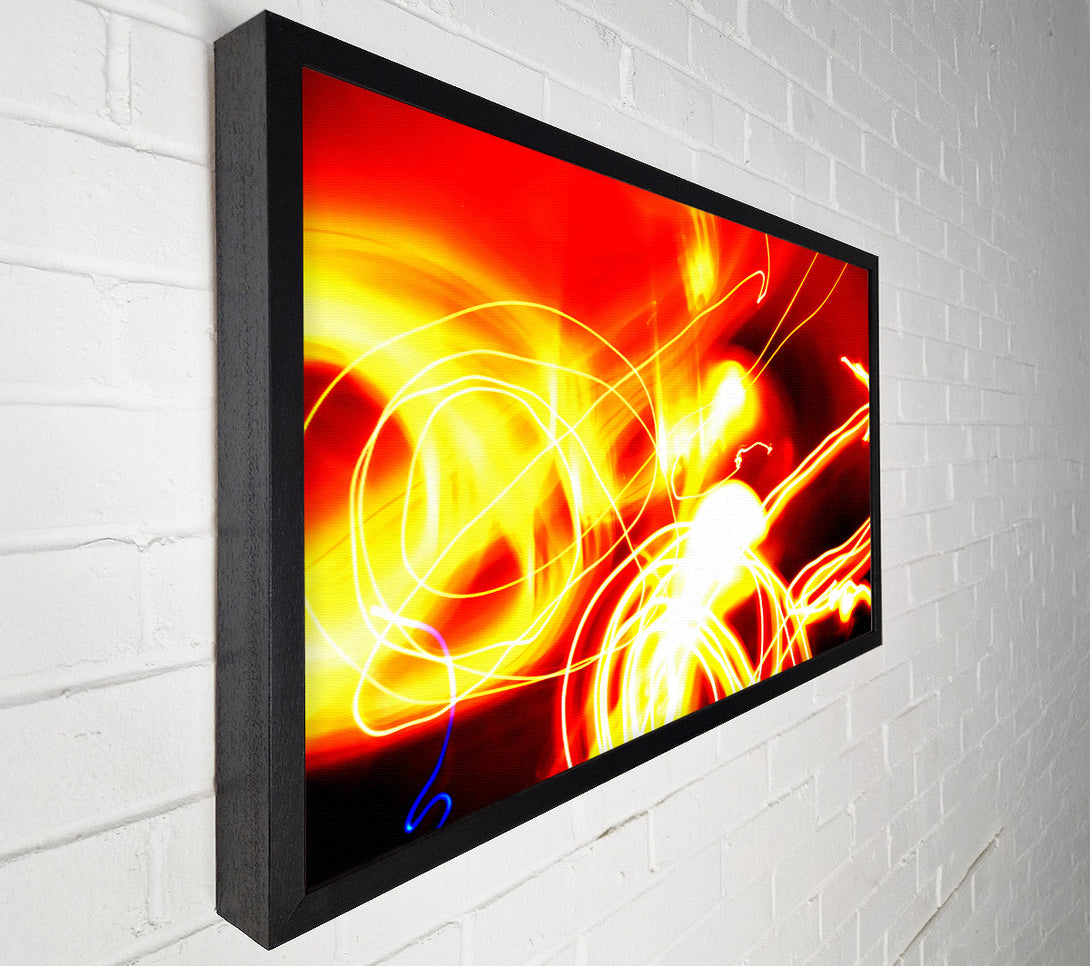  A Canvas Print of Golden Lava Fury Canvas Art