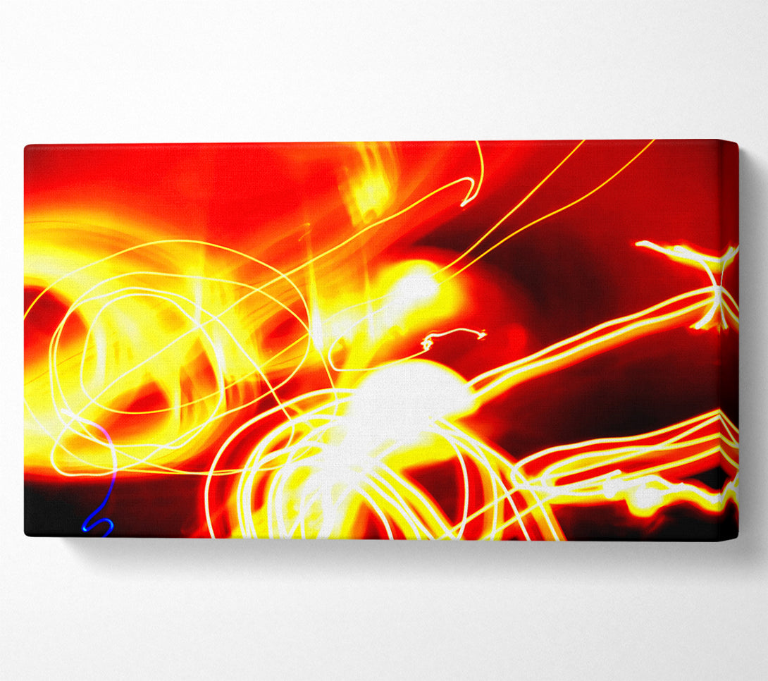  A Canvas Print of Golden Lava Fury Canvas Art