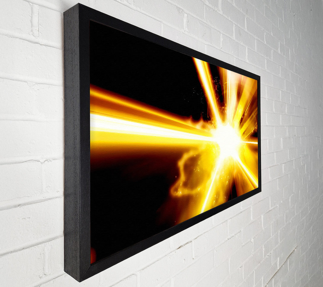  A Canvas Print of Golden Lightning Bolts Canvas Wall Art