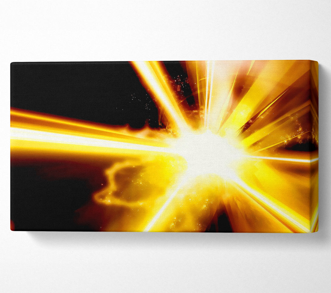  A Canvas Print of Golden Lightning Bolts Canvas Wall Art