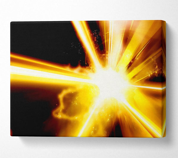  A Canvas Print of Golden Lightning Bolts Canvas Wall Art