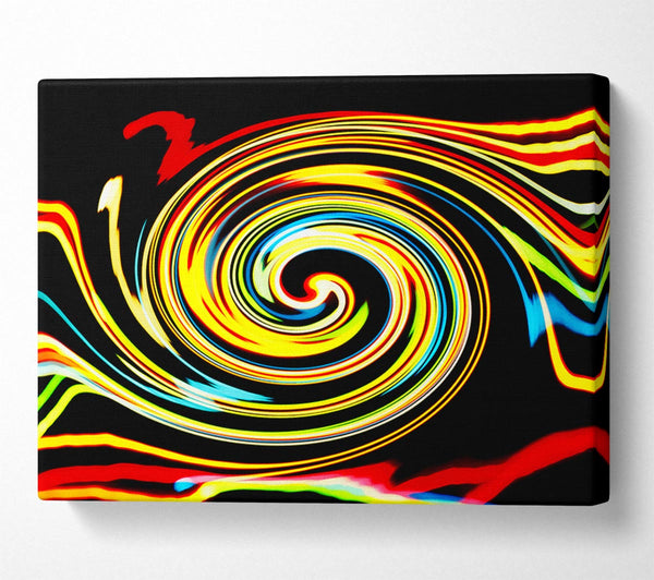  A Canvas Print of Golden Liquid Formation Canvas Wall Art