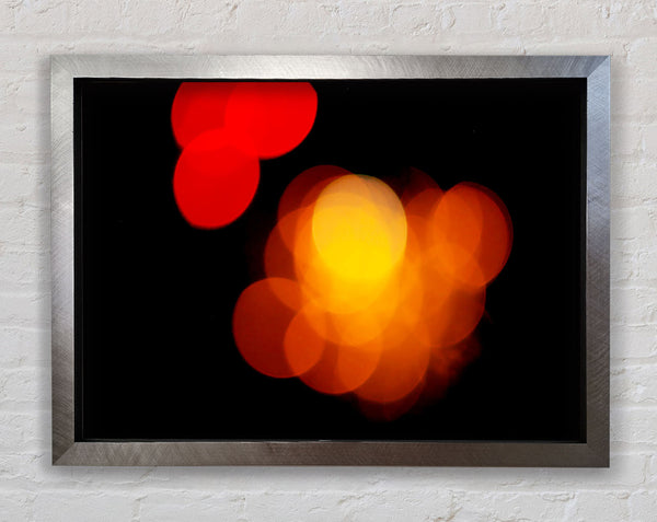 Golden Red Berries Framed Print