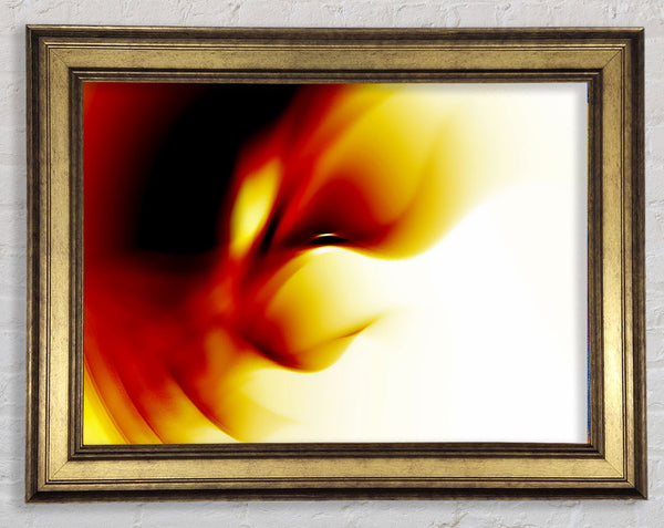 Golden Twist Framed Print
