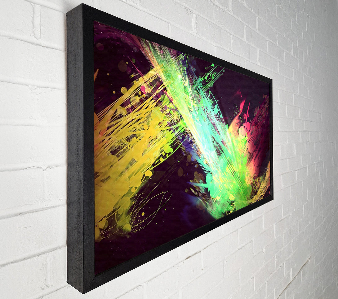  A Canvas Print of Colourful Light Bubbles Canvas Wall Art