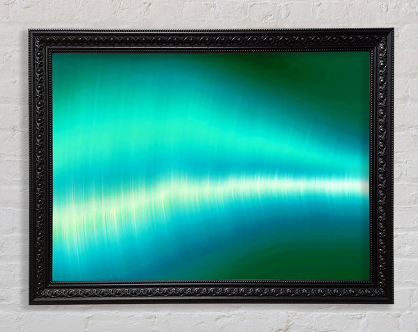 Green Shock Wave Framed Print