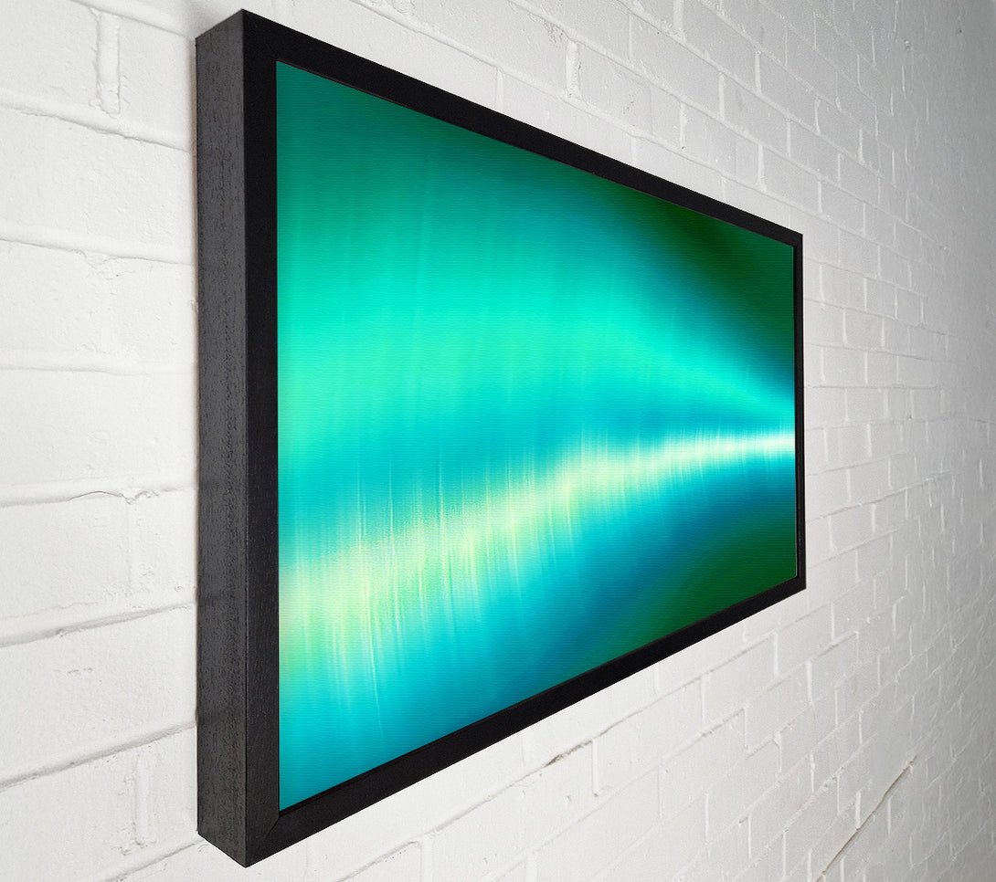  A Canvas Print of Green Shock Wave Canvas Wall Art