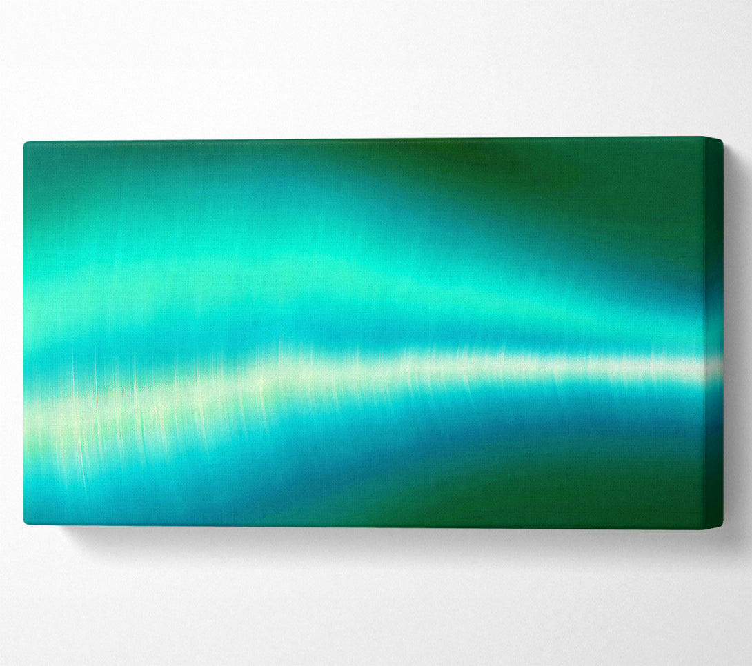  A Canvas Print of Green Shock Wave Canvas Wall Art