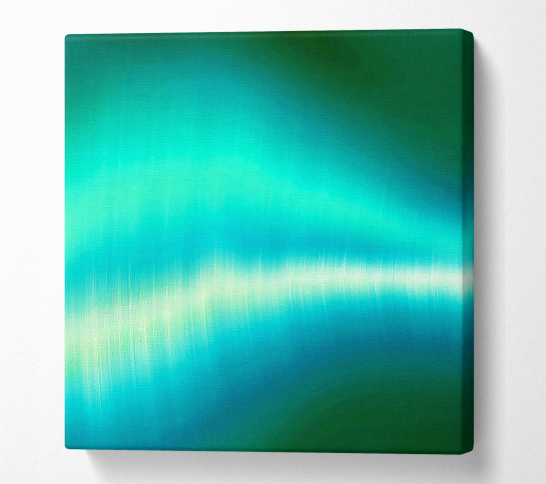  A Canvas Print of Green Shock Wave Canvas Wall Art