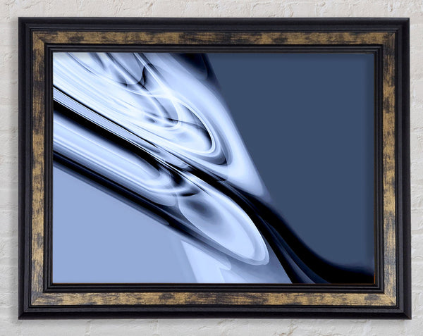 Grey Silk Framed Print