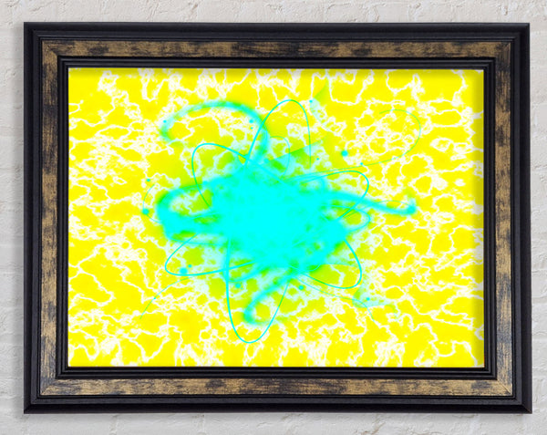 Heart Of The Matter Blue Framed Print