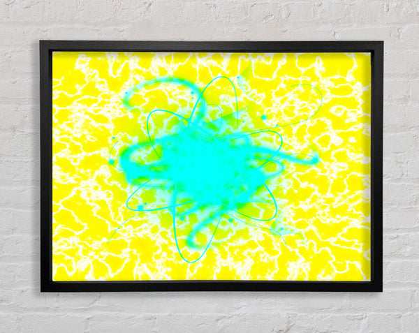 Heart Of The Matter Blue Framed Print