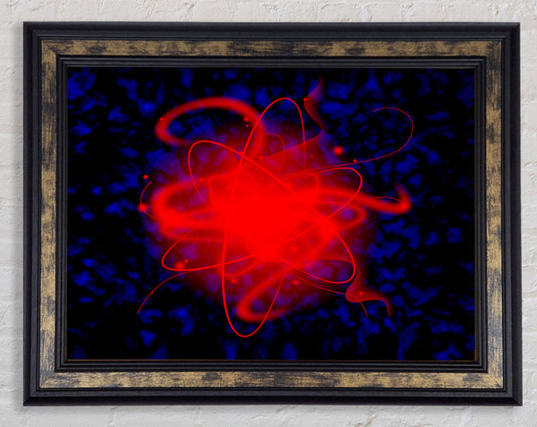 Heart Of The Matter Red Framed Print
