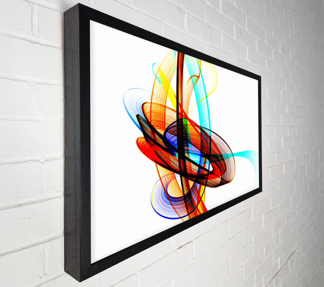  A Canvas Print of Helter Skelter Rainbow White Canvas Art