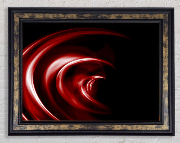Helter-Skelter Deep Red Framed Print