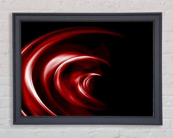 Helter-Skelter Deep Red Framed Print