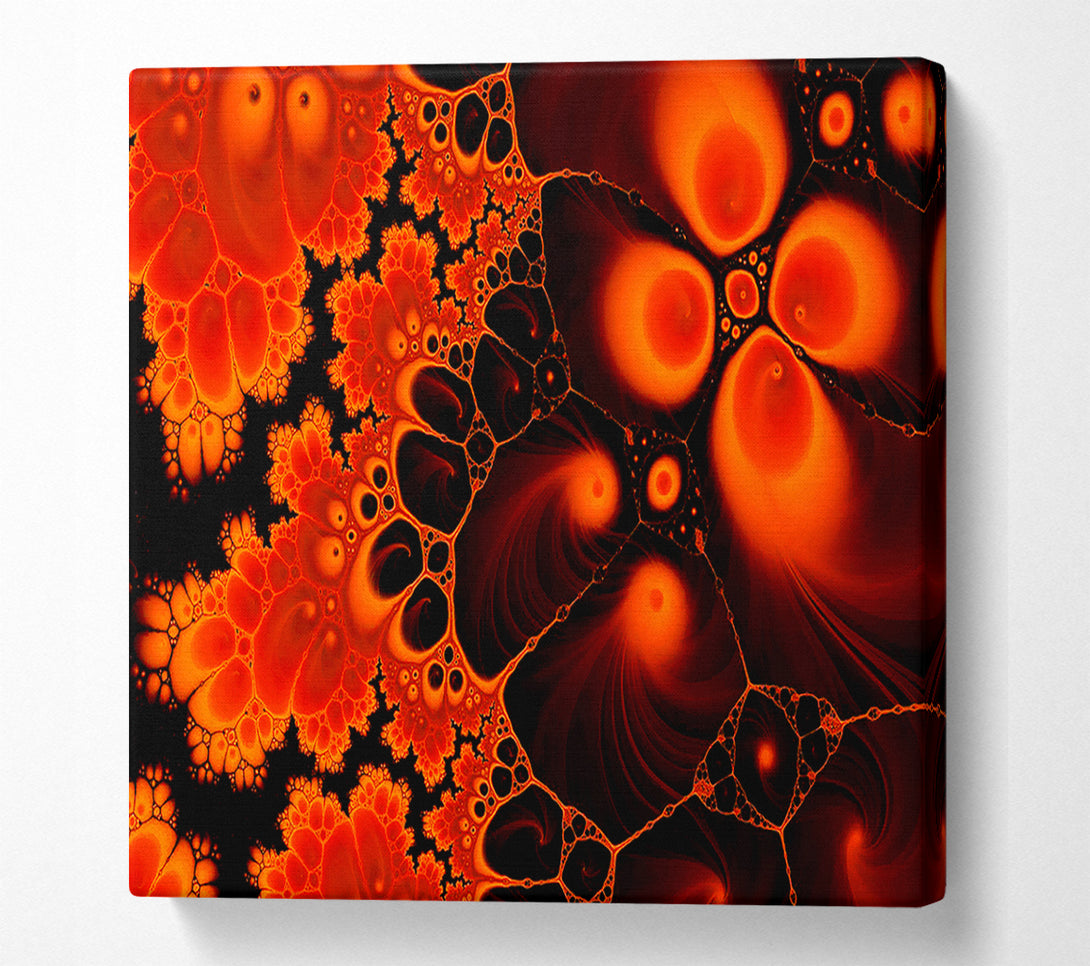  A Canvas Print of Hydrolysis Dream Red Orange Canvas Print