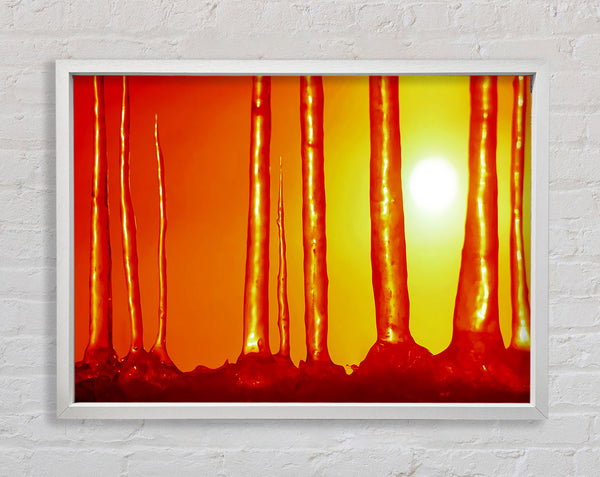 Icecap Sun Framed Print