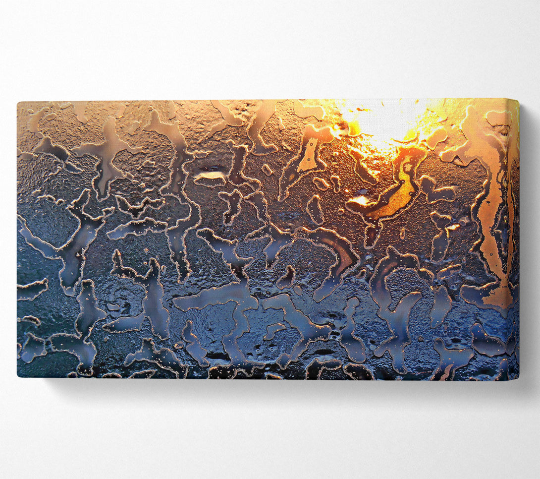  A Canvas Print of Icy Glass Canvas Print