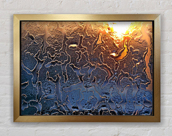 Icy Glass Framed Print