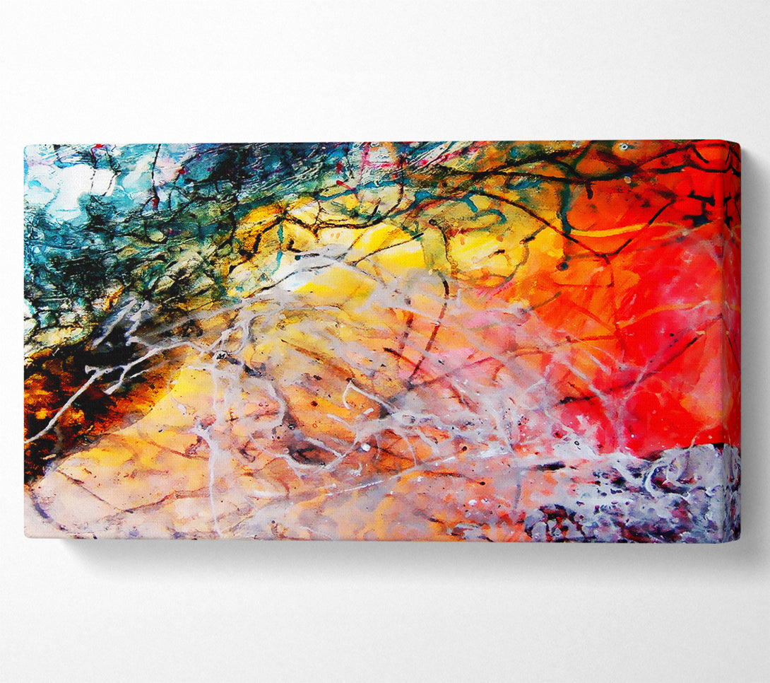 A Canvas Print of Illusive Rainbow Trees Canvas Wall Art