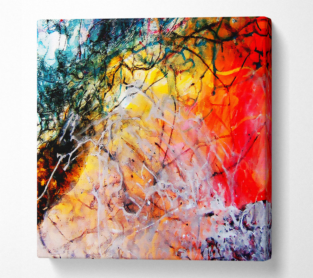  A Canvas Print of Illusive Rainbow Trees Canvas Wall Art
