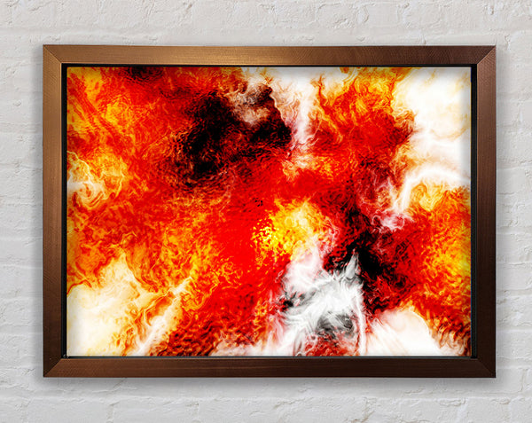 In The Flame Framed Print