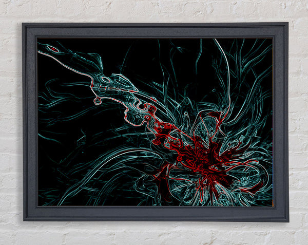 Infusion Red Framed Print