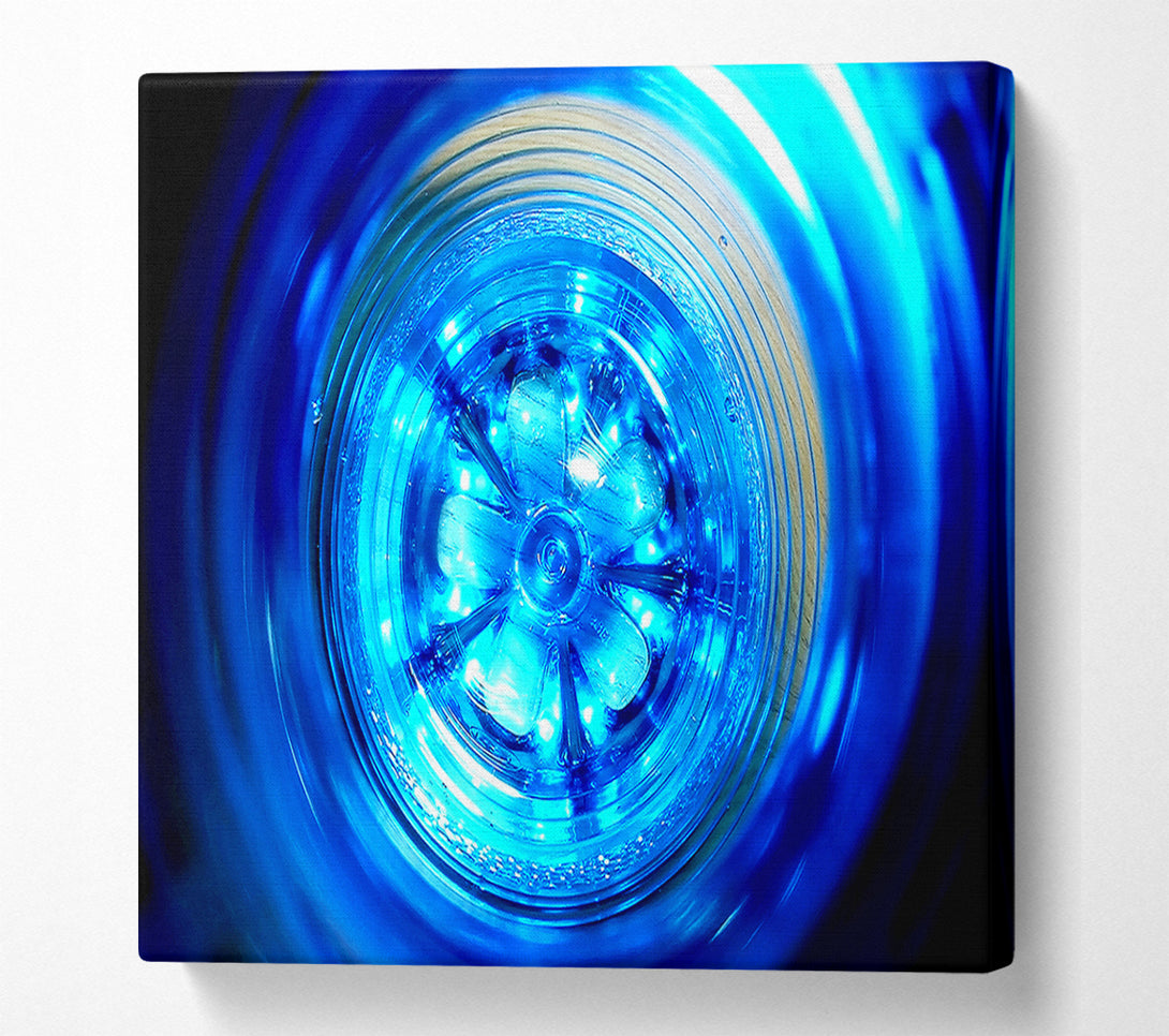  A Canvas Print of Intense Blue Canvas Print