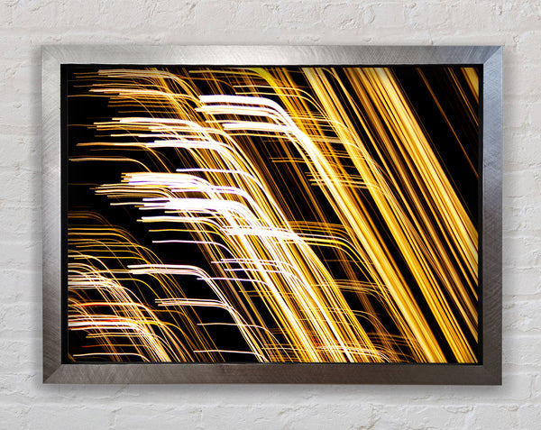 Intense Golden Light Framed Print