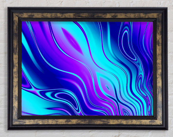 Lava Lamp Liquid Framed Print