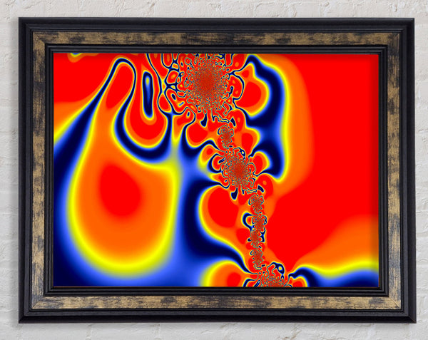 Lava Lustre Framed Print