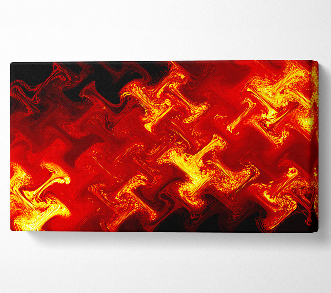  A Canvas Print of Lava Patterns Canvas Print
