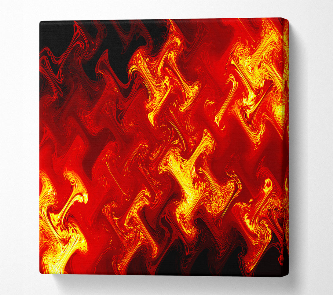  A Canvas Print of Lava Patterns Canvas Print