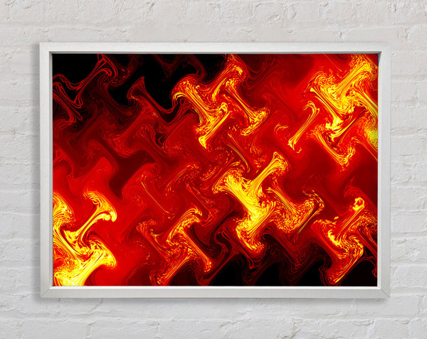 Lava Patterns Framed Print